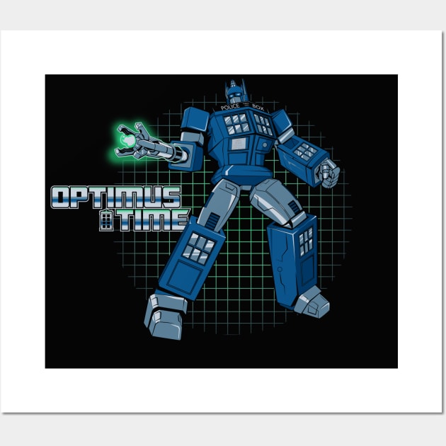 Optimus Time Wall Art by FOUREYEDESIGN